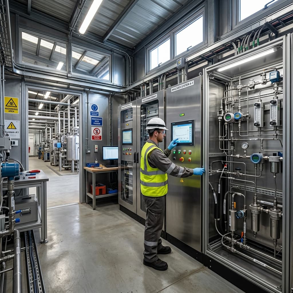 Industrial analyzer system and equipment integration